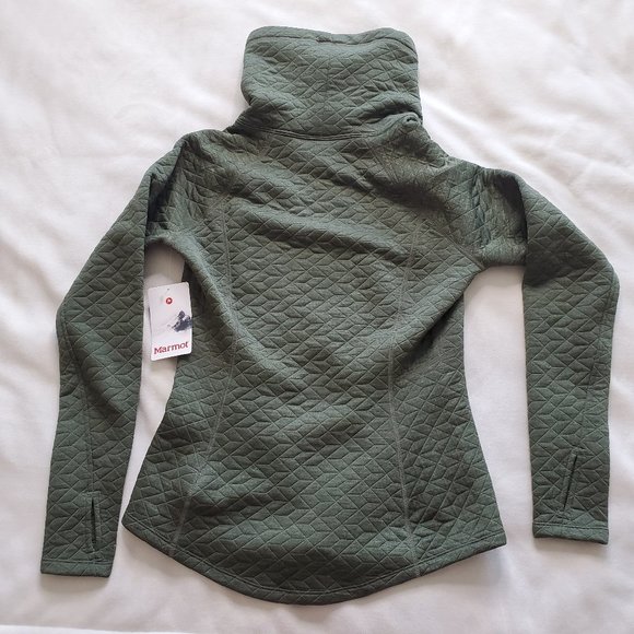 Marmot Annie LS Sz Small Pullover Olive Green NWT - Picture 6 of 16